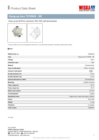 WISKA 7219542 - SE – Rysunek (576a2c04144b_S1-1 S. 1)
