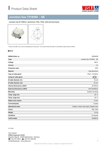 WISKA 7219450 - SE – Drawing (17a9bdbf42cf_S1-1 S. 1)