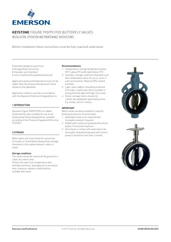 emerson KEYSTONE FIGURE 990 – Drawing (f1d53e02d097_S1-1 S. 1)