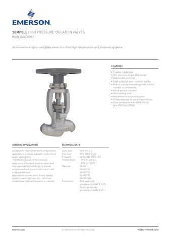 Emerson VA400-ASME – Page preview (b20ac721fdc0_S1-1 S. 1)