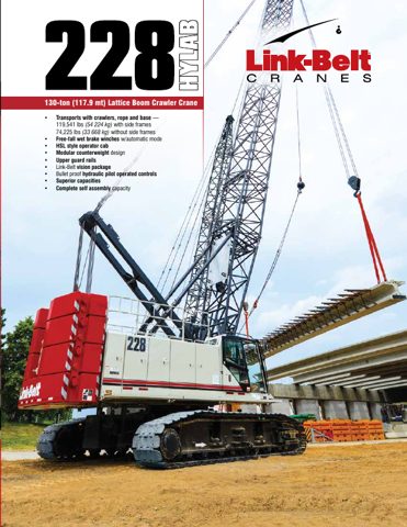 Link Belt 130-ton (117.9 mt) Lattice Boom Crawler Crane – Page preview (82be64379ed4_S1-1 S. 1)