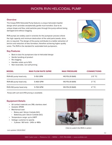 INOXPA RVN-65 pump head only – Page preview (dfc00803a091_S1-1 S. 1)