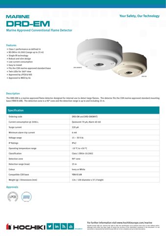Hochiki Europe (UK) Ltd. DRD-EM – Drawing (4b5aca63ba83_S1-1 S. 1)