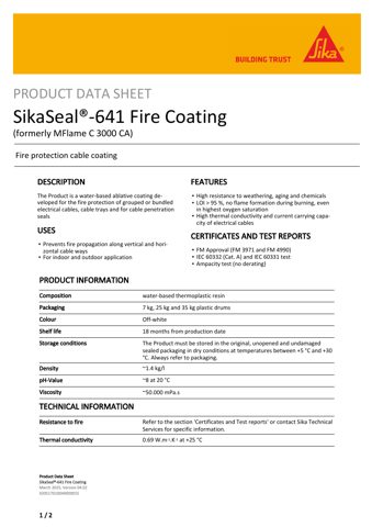 Wolman Wood and Fire Protection GmbH SikaSeal-641 Fire Coating – Drawing (2d07cc30abc2_S1-1 S. 1)