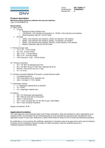 Barksdale GmbH E1H-H15, E1H-H90, E1H-H250, E1H-H500, E1H-H-VAC – Page preview (ea919188904b_S1-3 S. 2)