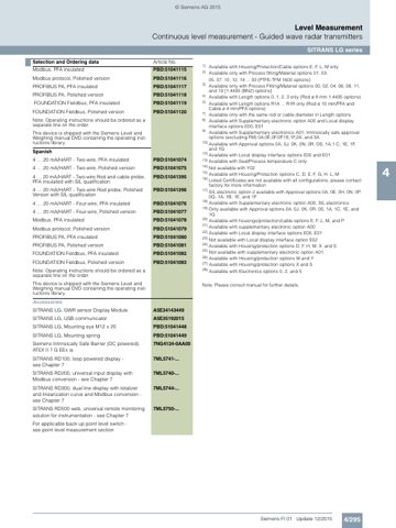 Siemens AG - Digital Industries - Process Automation SITRANS LG250..., SITRANS LG260..., SITRANS LG270... – Page preview (8997b11cb9e2_S1-21 S. 7)
