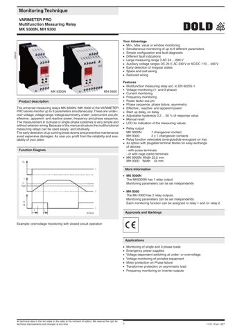 E. Dold & Söhne GmbH & Co. KG MK 9300N, MH 9300 – Drawing (f5c011d0ce6a_S1-6 S. 1)