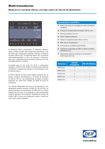 DEIF MTR-4, MTR-4R & MTR-4P – Page preview (305fd17d28ad_S1-1 S. 1)