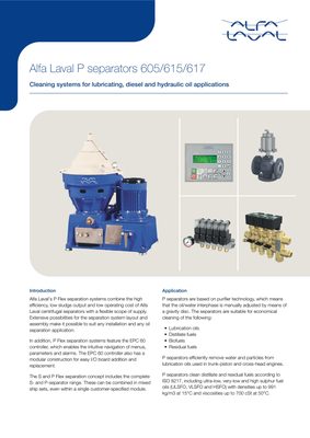 Alfa Laval S.p.A. Alfa Laval P615-HFO-Clarifier