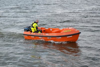 Palfinger Marine Netherlands BV. Rigid Rescue Boat - 6 person single fall davit launched rigid Rescue Boat– Type: “RSQ 450 G” (RSQ 450 G)