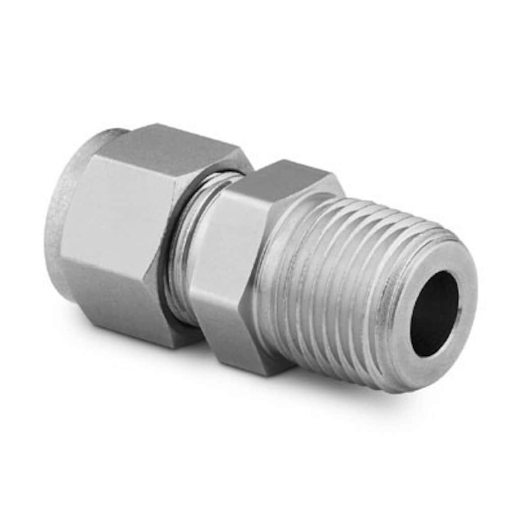 Swagelok 2507 Super Duplex Swagelok Tube Fitting, Male Connector, 1/2 in. Tube OD x 1/2 in. Male NPT