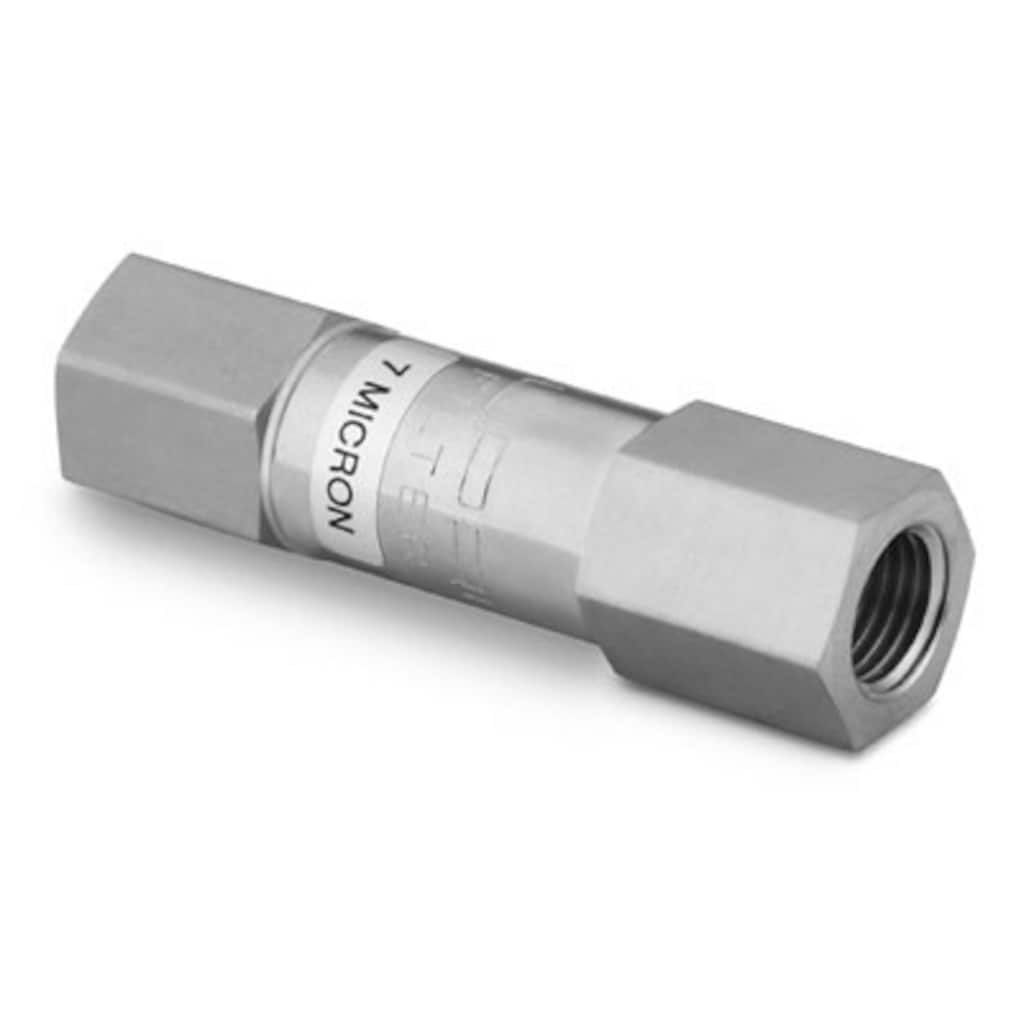 Swagelok Stainless Steel In-Line Particulate Filter, 1/4 in. Female NPT, 90 Micron Pore Size