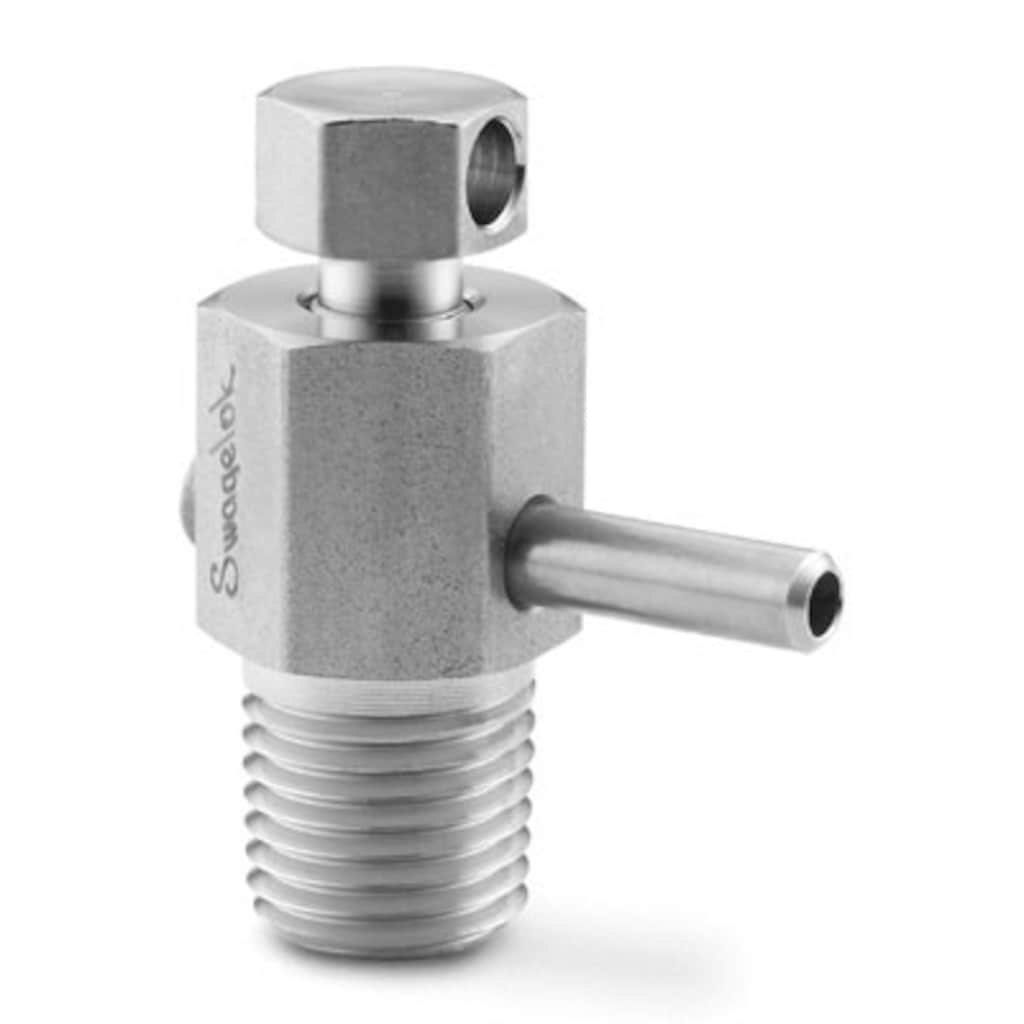 Swagelok Stainless Steel Bleed Valve, 3/8 in. MNPT