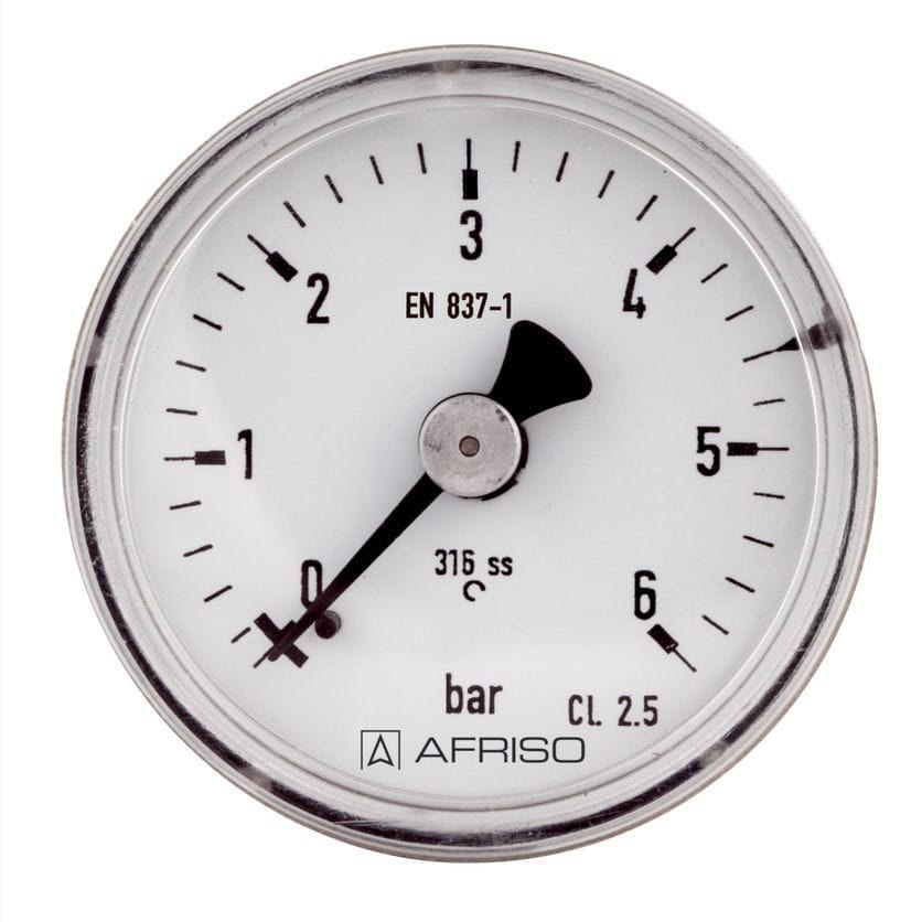 AFRISO Stainless steel Bourdon tube pressure gauges RF40E | 85016332