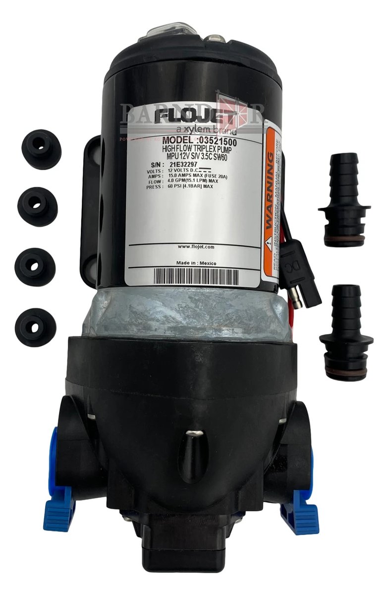 Flojet 12V DC Mtr-TEFC Thermo Pro