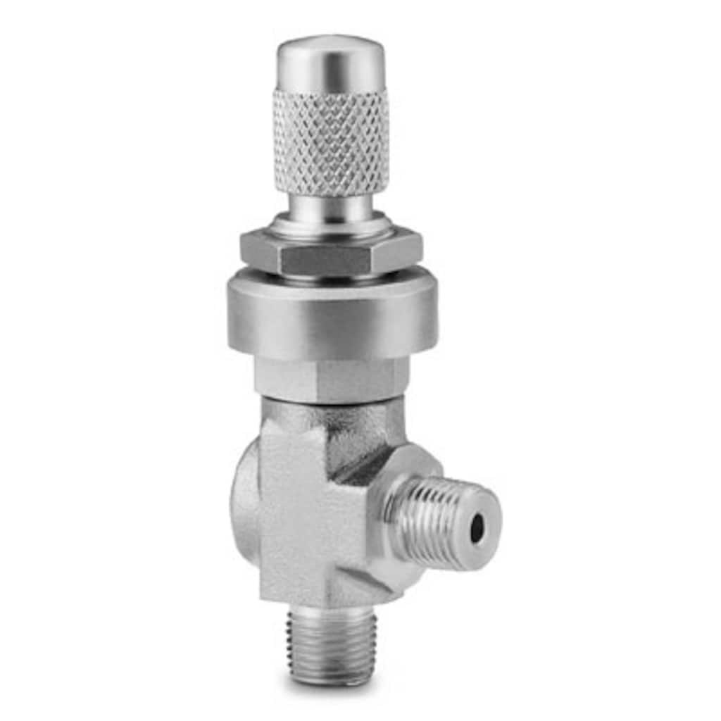 Swagelok Stainless Steel Medium Flow Angle Pattern Metering Valve, 1/4 in. MNPT