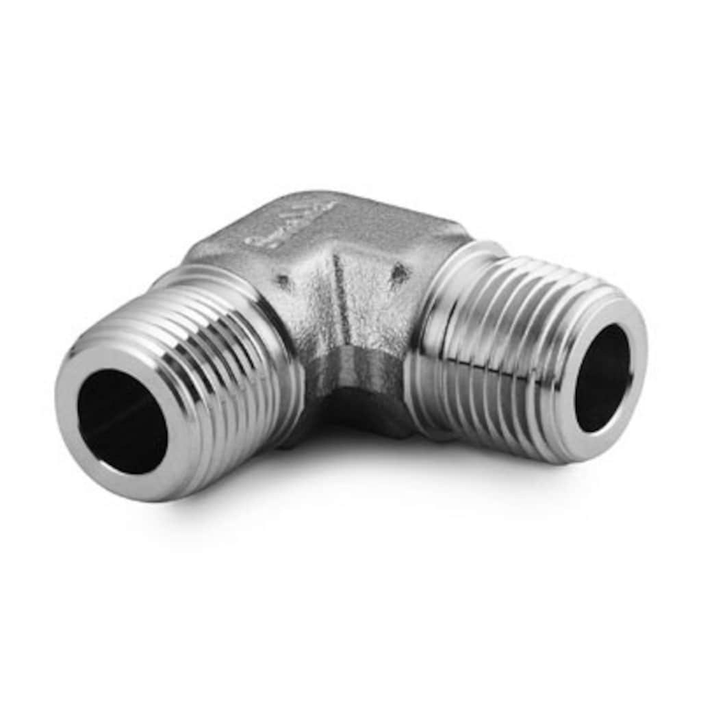 Swagelok Stainless Steel Pipe Fitting, Male Elbow, 1/4 in. Male NPT