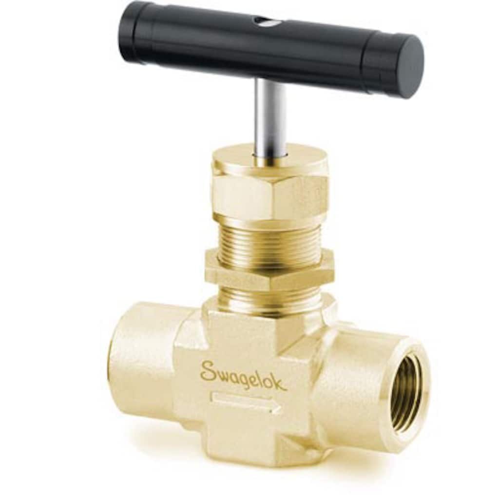 Swagelok Regulier- und Absperrventil, Messing, 1/2 Zoll NPT-Außengewinde, Cv 1,80, Regulierspindel