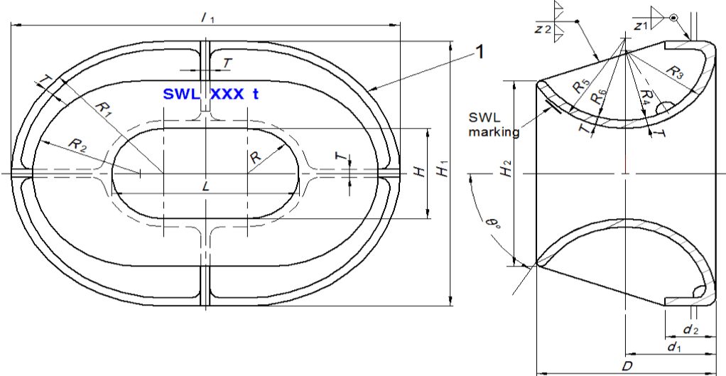Pilotfits Engineering ISO13729 Type B Closed Mooring Chock