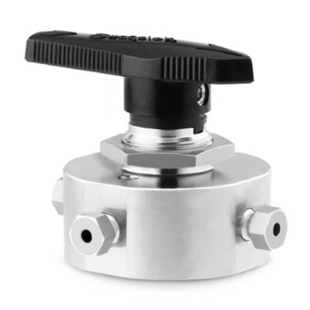 Swagelok Stainless Steel 1-Piece 40 Series 4-Way Ball Valve, 0.08 Cv, 1/8 in. Female Swagelok Tube Fitting