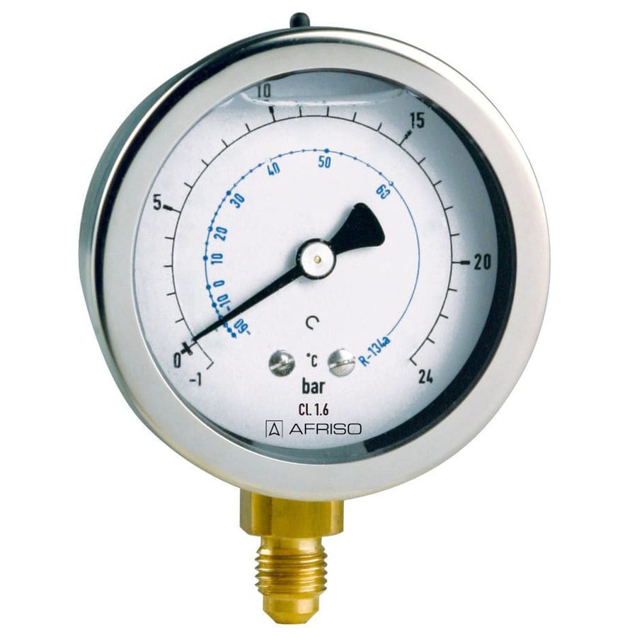 AFRISO Bourdon tube pressure gauge RF63GT | 85113301GT