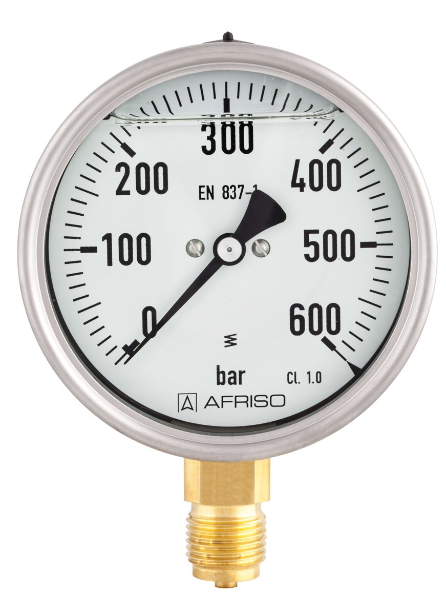 AFRISO Glycerine filled Bourdon tube pressure gauges RF100Gly | 85221831