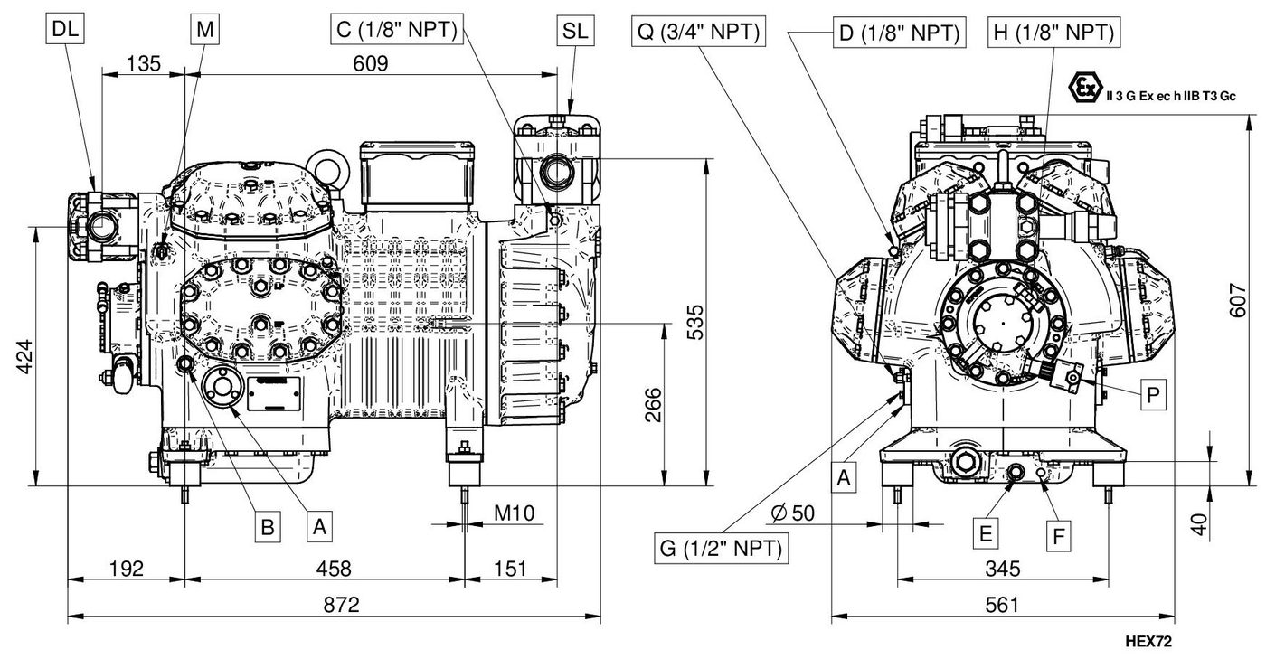 Dorin HEX Series – ATEX (e.g. HEX6000CC / HEX9000CC)