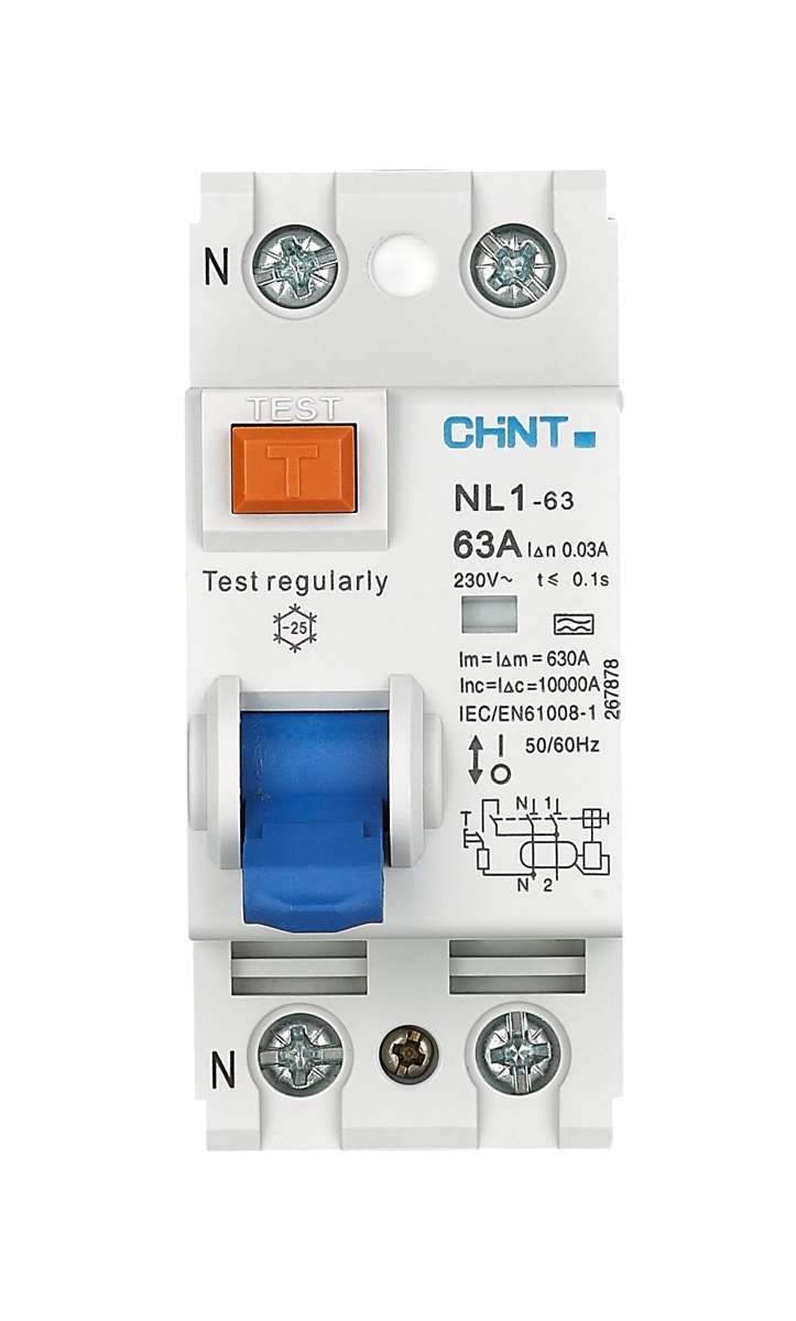 Chint Disjuntor Diferencial Residual (DDR) NL1 sem proteção contra sobrecorrente (magnético)