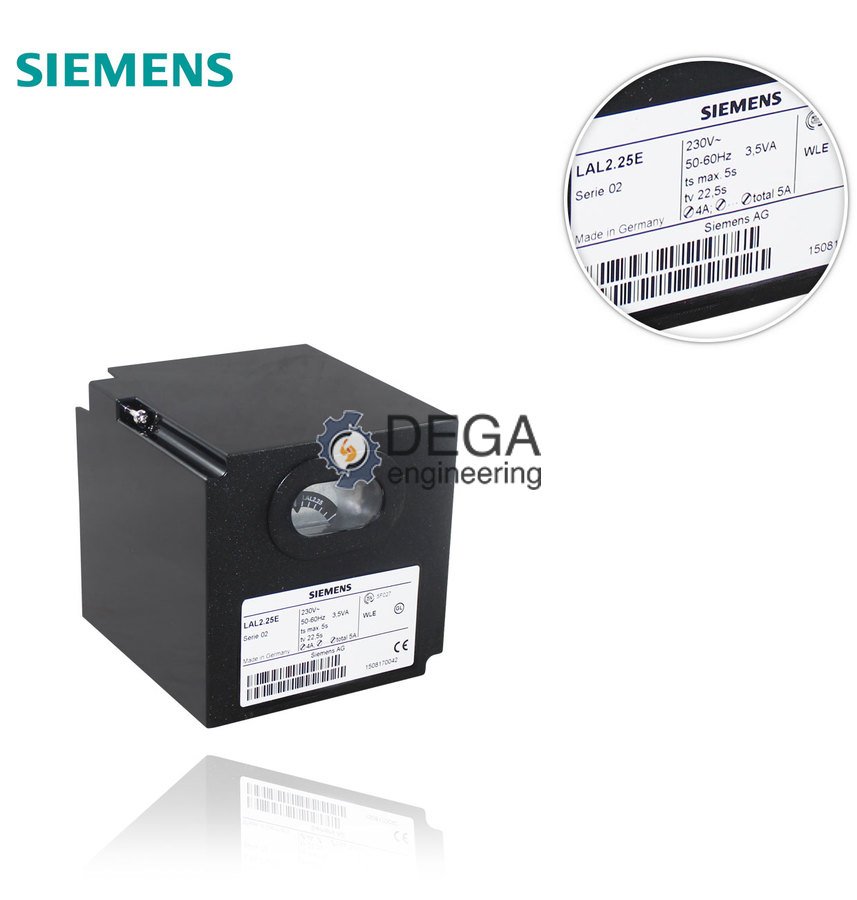 Siemens LAL 1.25, LAL 2.14, LAL 2.25, LAL 2.65, LAL 3.25 with Flame Detectors QRB1, QRB3 or RAR