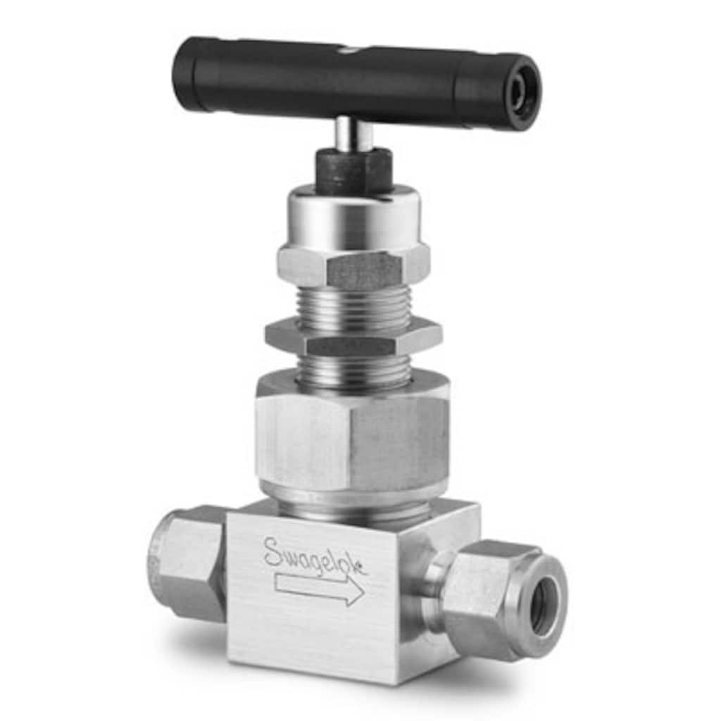Swagelok Stainless Steel Severe Service Union Bonnet Needle Valve, 2.4 Cv, 3/4 in. Swagelok Tube Fitting, Ball Stem, Grafoil Packing