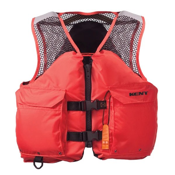 Kent Water Sports Holdings Model 3215, Adult sizes X-Small, Small/Medium, Large/X-Large, and Super Large, "SKI VEST", Type III PFD.