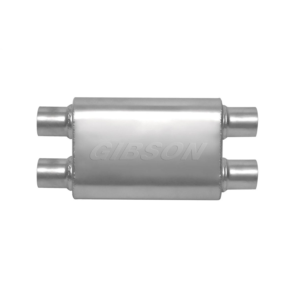 Gibson Performance MWA Superflow Oval Muffler #BM0111 (2.50" Dual / 2.50" Dual, 14" Oval Body)