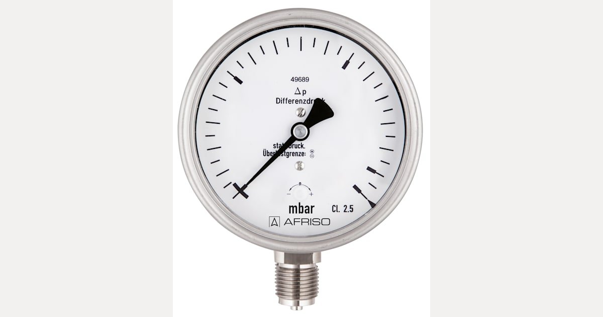 AFRISO Stainless steel diaphragm pressure gauges PF160FL | 88978402