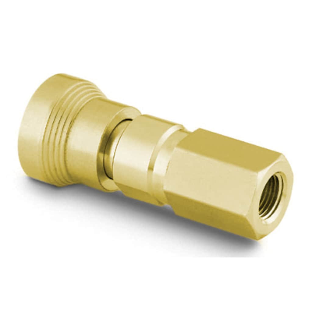 Swagelok Brass Instrumentation Quick Connect Body, 0.2 Cv, 1/4 in. Female NPT