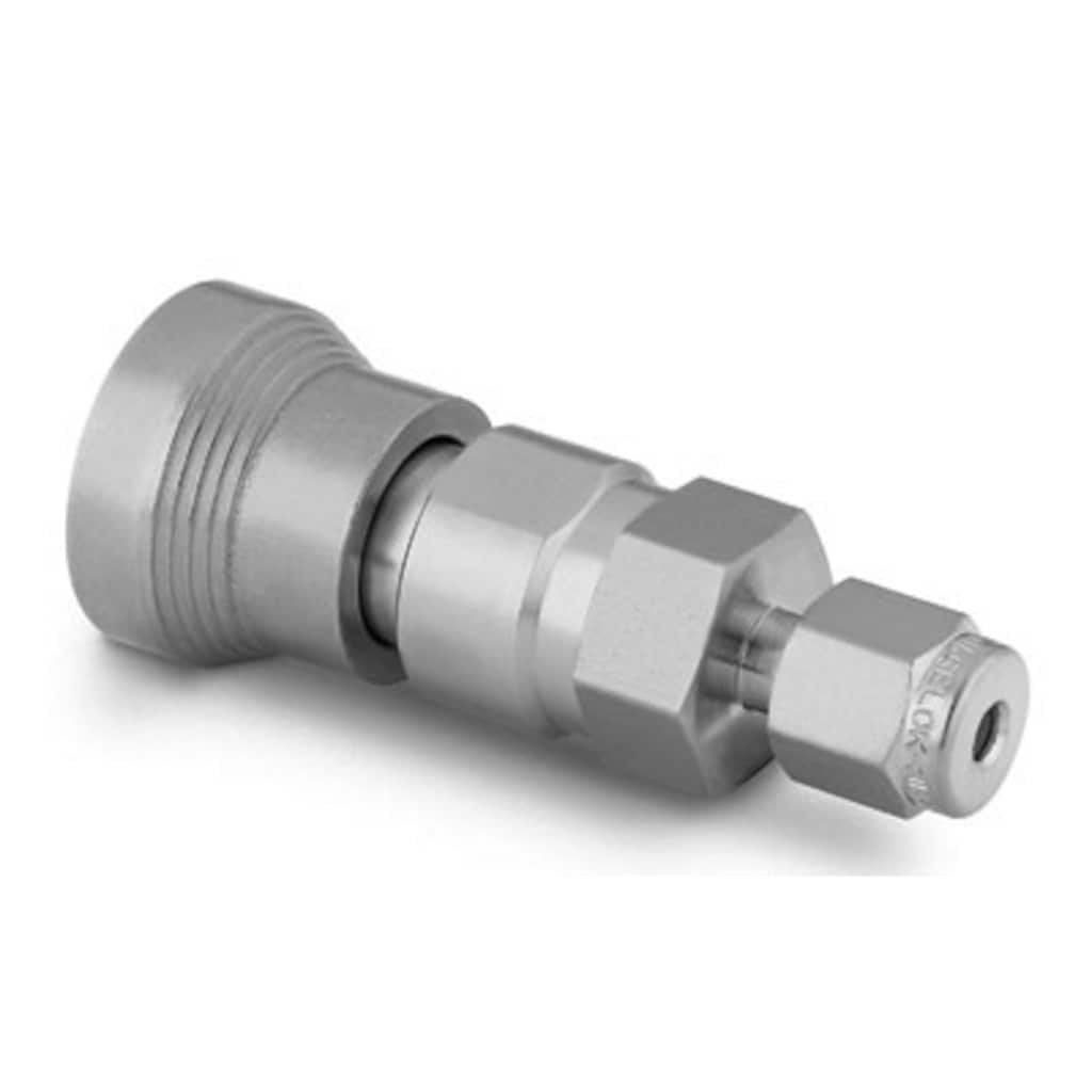 Swagelok Stainless Steel Instrumentation Quick Connect Body, 0.2 Cv, 6 mm Swagelok Tube Fitting