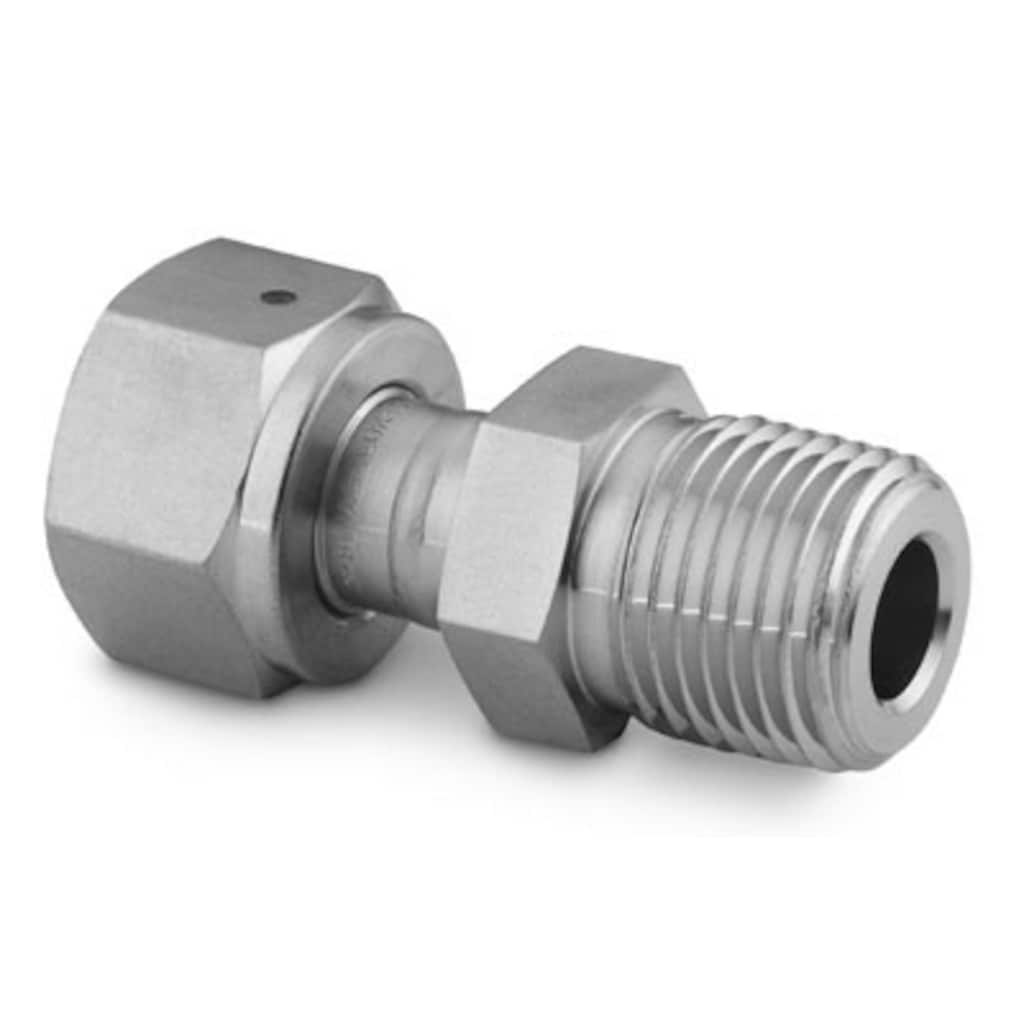 Swagelok Stainless Steel VCO O-Ring Face Seal Fitting, Male NPT Connector, 1/2 in. Female VCO Fitting x 1/2 in. MNPT