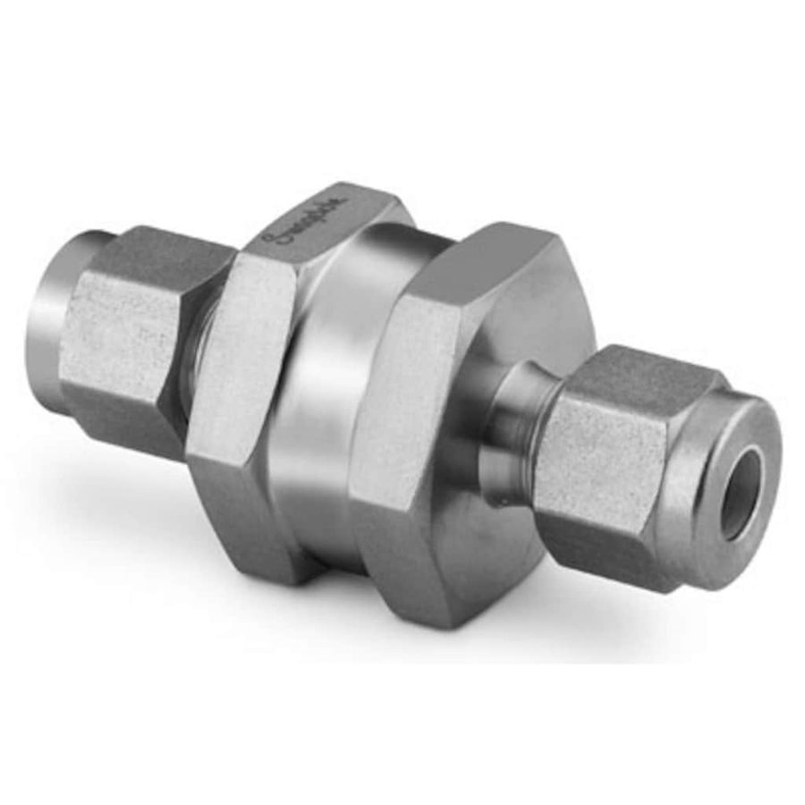 Swagelok Stainless Steel All-Welded In-Line Filter, 1/4 in. Swagelok Tube Fitting, 15 Micron Pore Size