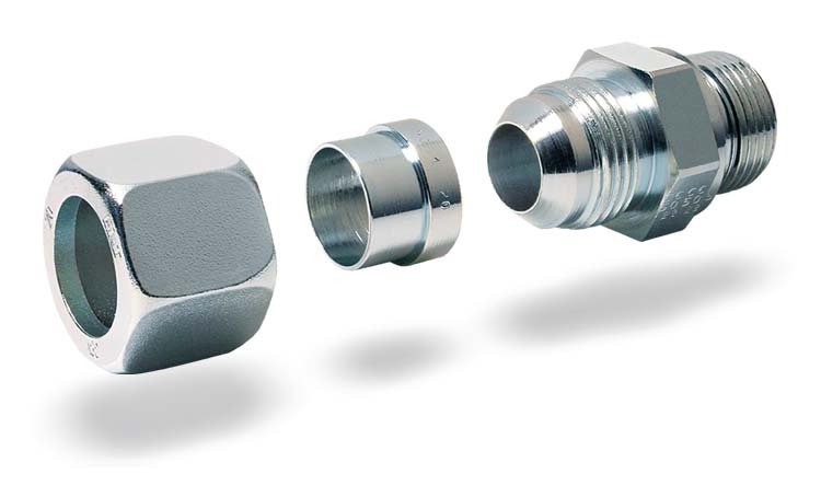 CAST SAE J 514 37° flared pipe fittings
