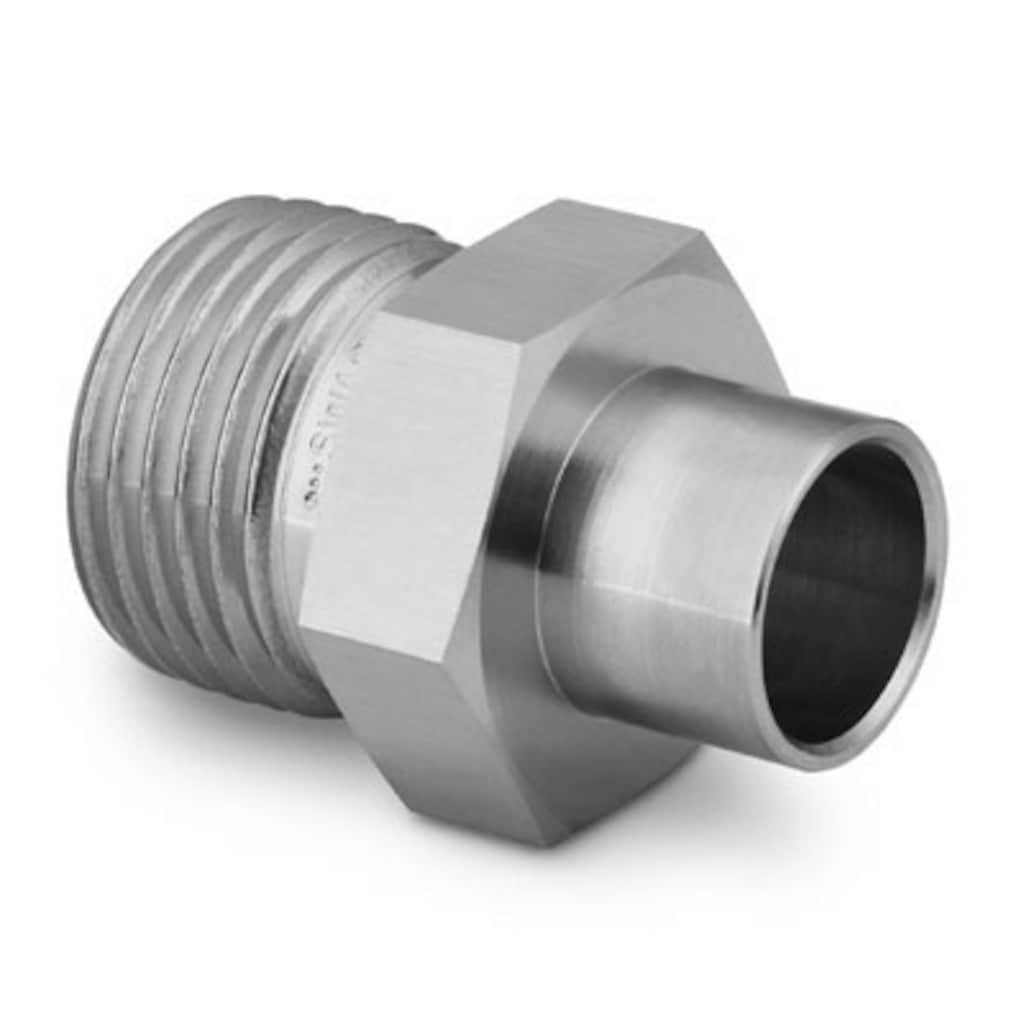 Swagelok Raccord à étanchéité de surface avec joint torique VCO en acier inoxydable, connecteur pour tube à souder par emboîtement, raccord VCO 1/2 po x diam. ext. tube