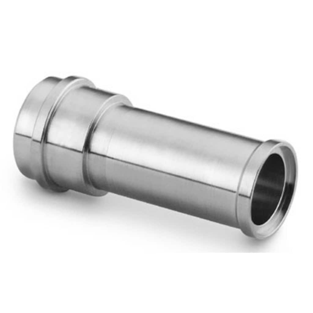 Swagelok 316L Stainless Steel VCR Fitting, Short Automatic Tube Butt Weld Gland, 1/4 in. VCR x 1/4 x 0.035 in. TBW, 0.75 in. (19.1 mm) Ext