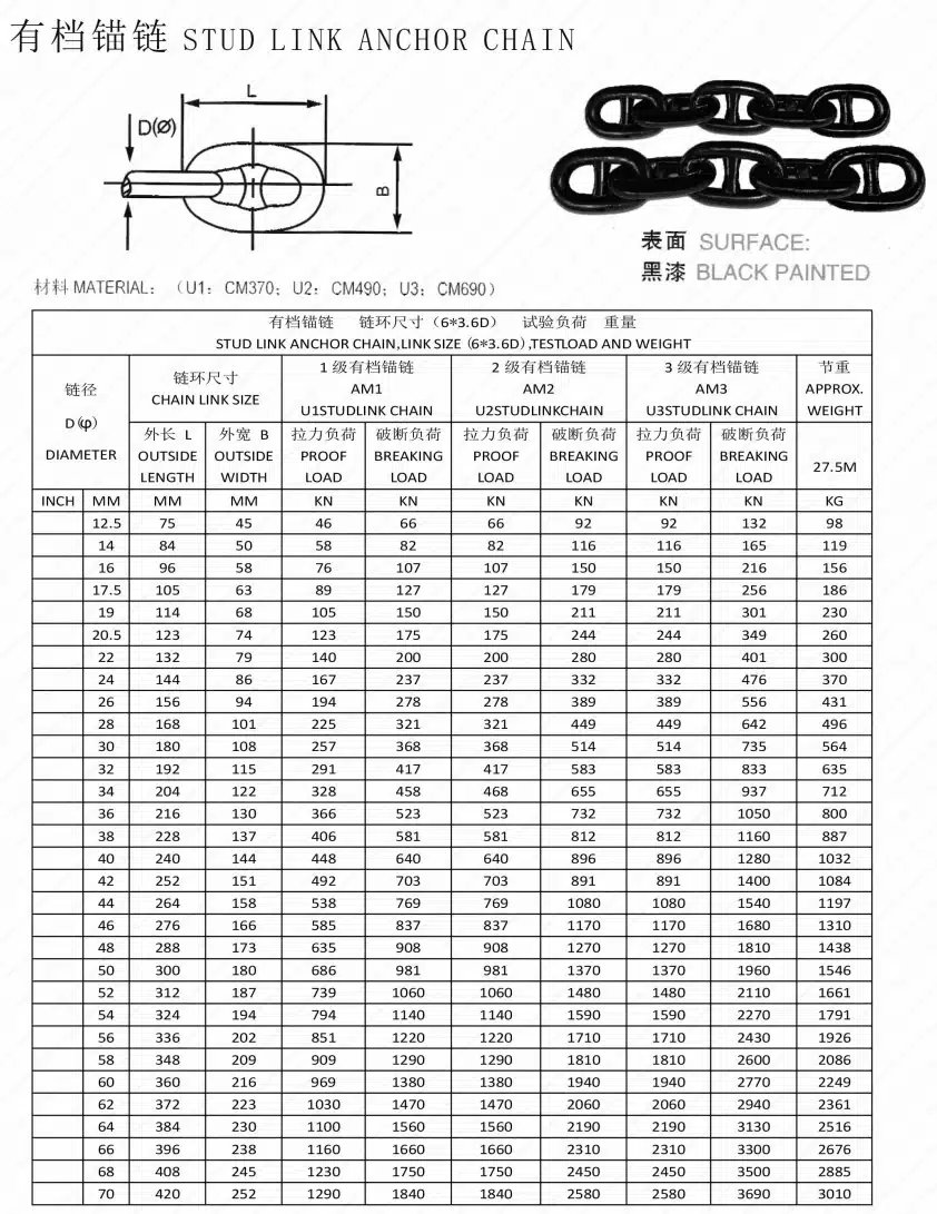 Korean Register 제R 3S종 체인