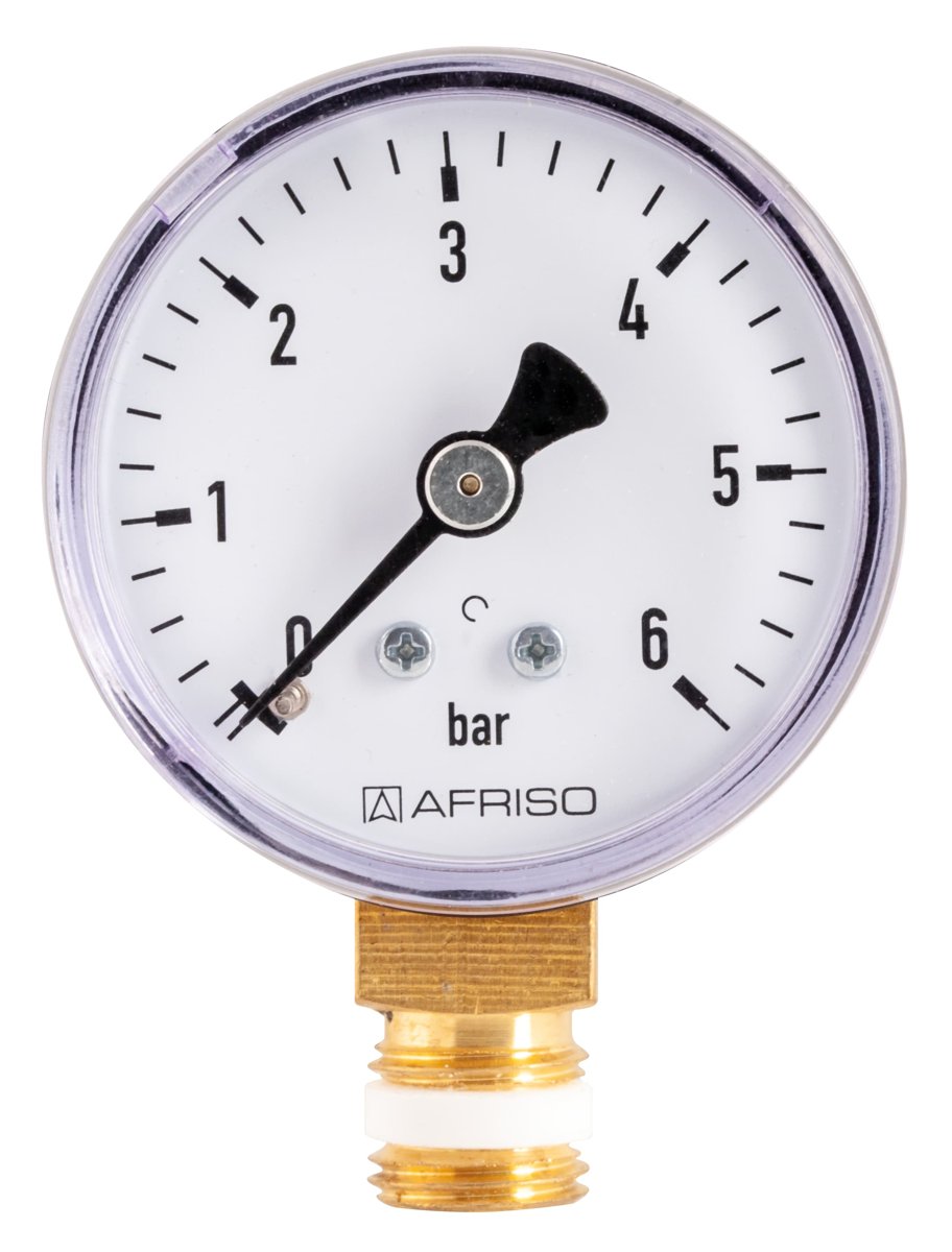 AFRISO Bourdon tube pressure gauge RF50 rad | 63122