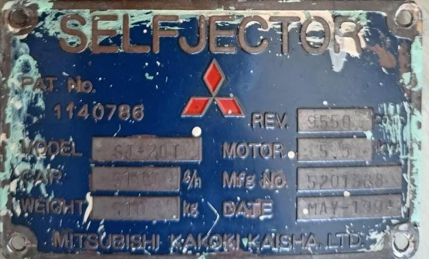 Mitsubishi Kakoki Kakoki SJ 20F 2000l/h MDO