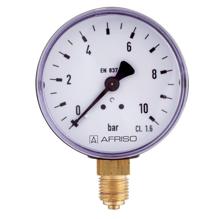 AFRISO Bourdon tube pressure gauge RF40GT | 85013301GT