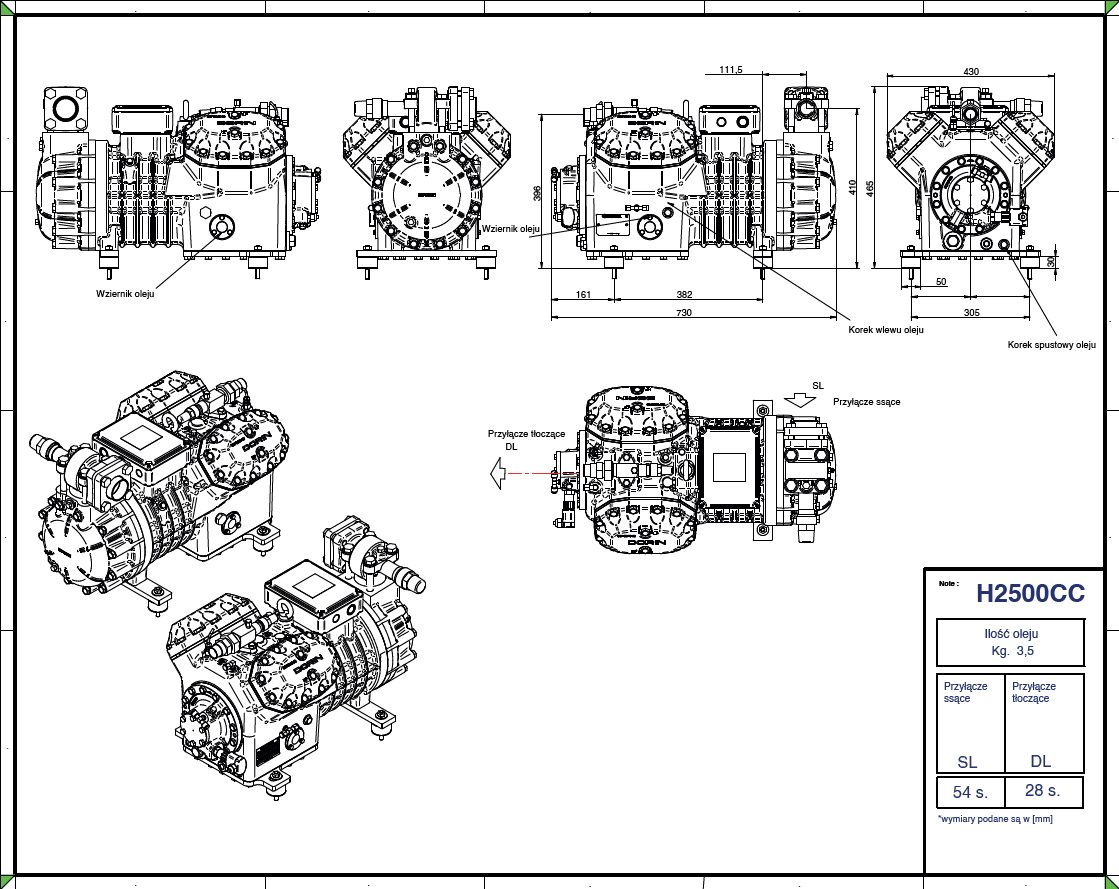 Dorin H Series – H5 sub-range (e.g. H2500CC)