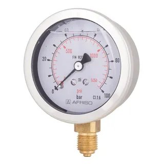 AFRISO Glycerine filled Bourdon tube pressure gauges RF100EGly | 85204732