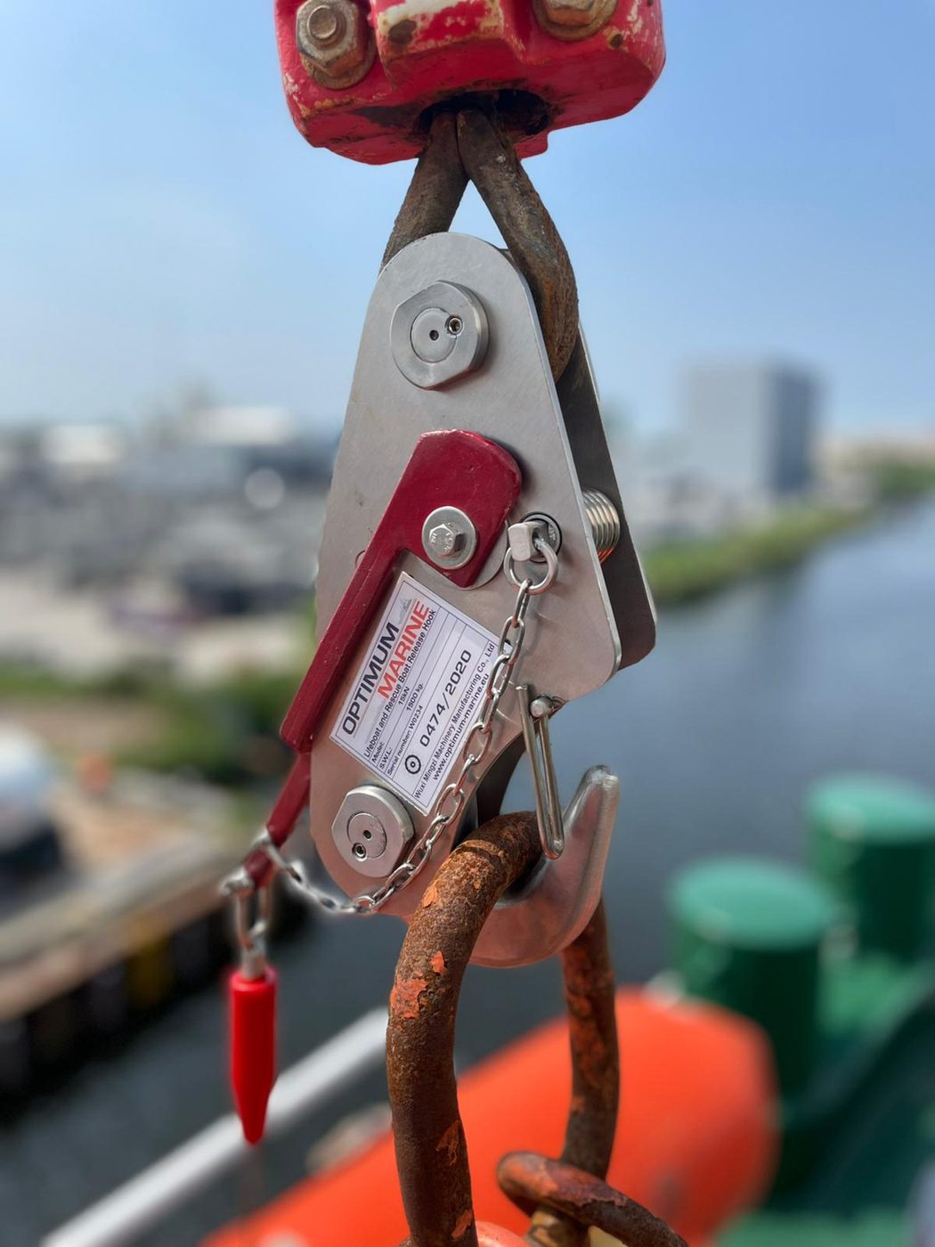 INDUSTRIAS FERRI Rescue boat off load release hook 1448 TN2501 SWL 2,5t