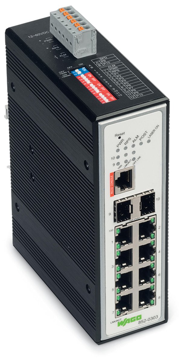 WAGO Managed Ethernet Switches 0852-0111, 0852-1111, 0852-0303 and 0852-1305