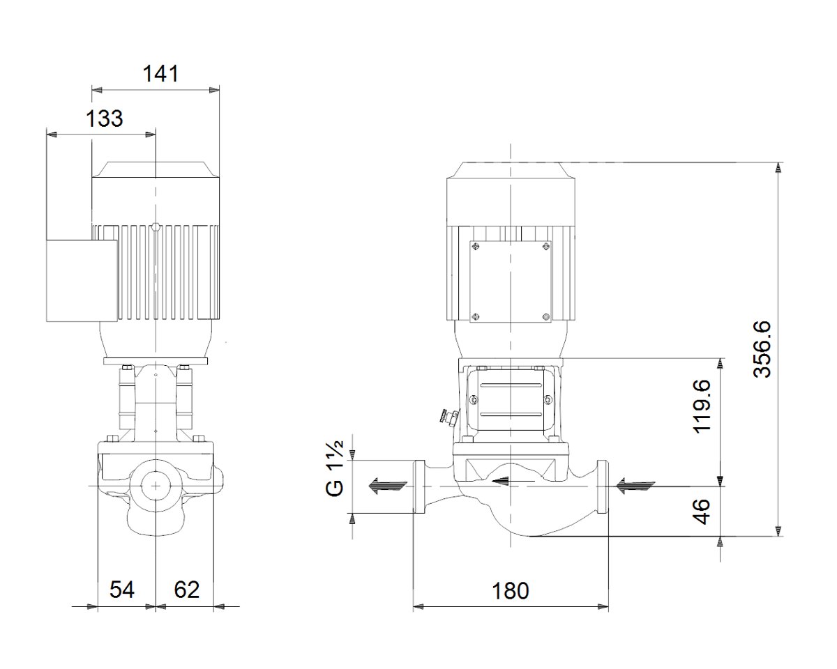Grundfos Marine TP 40-230/2 A-F-A-BQQE A-F-A-BQQE