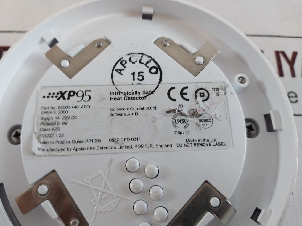 Apollo Fire Detectors Series XP95 55000 - 440, - 640, - 855, - 856; 45681 - 200, - 204, - 215, - 233